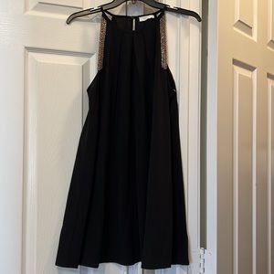 Brand new Lush black and gold sequins dress size Small halter neck line